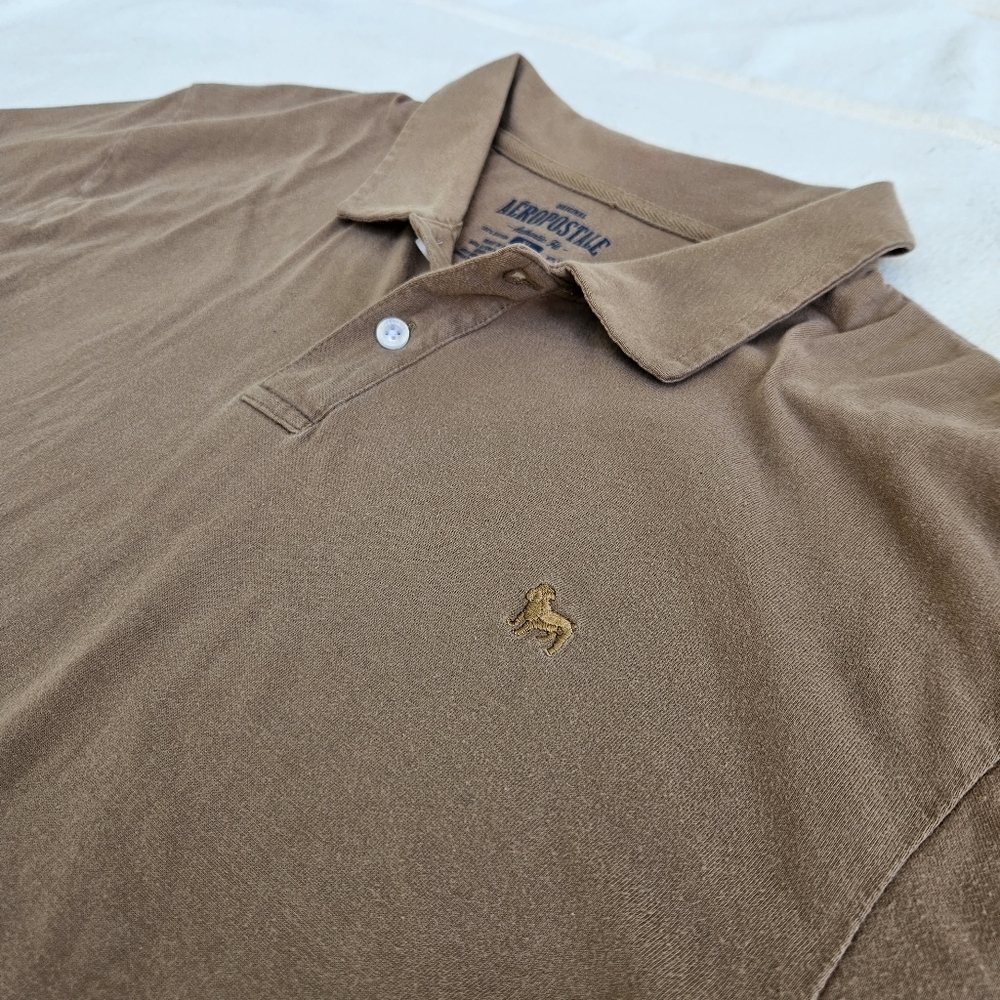 Aeropostale Brown Polo Shirt Classic Style